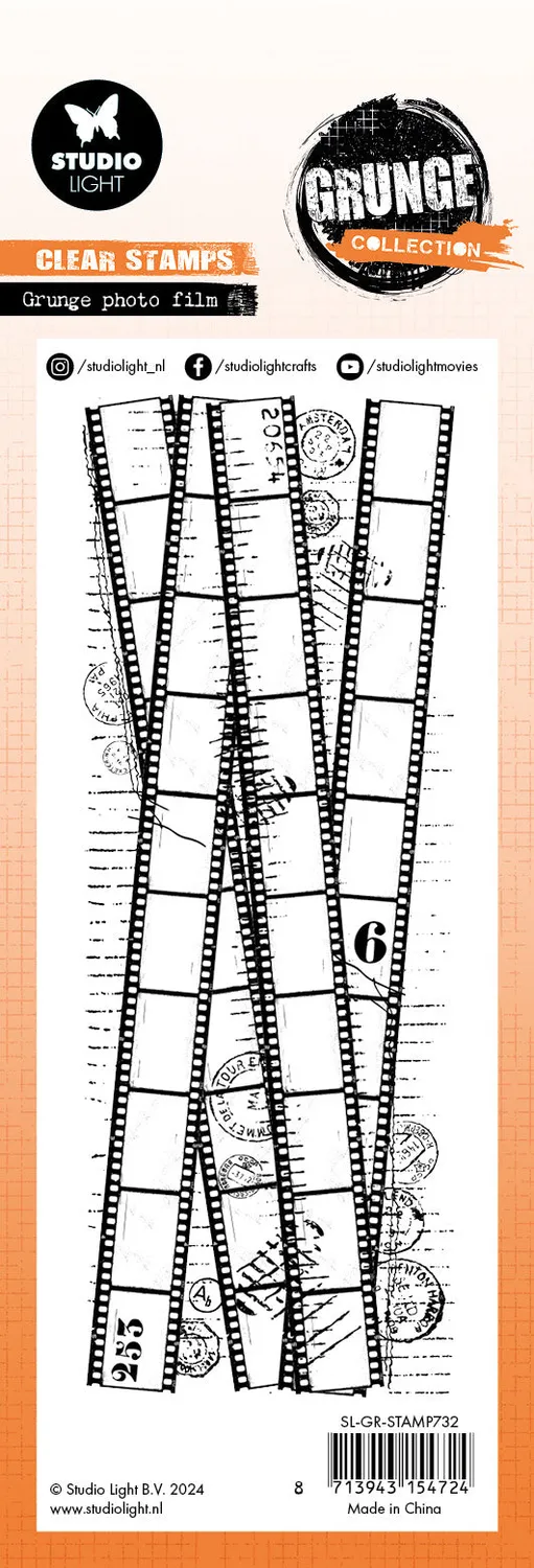 StudioLight Grunge Fotofilm Clear Stamp Vintage