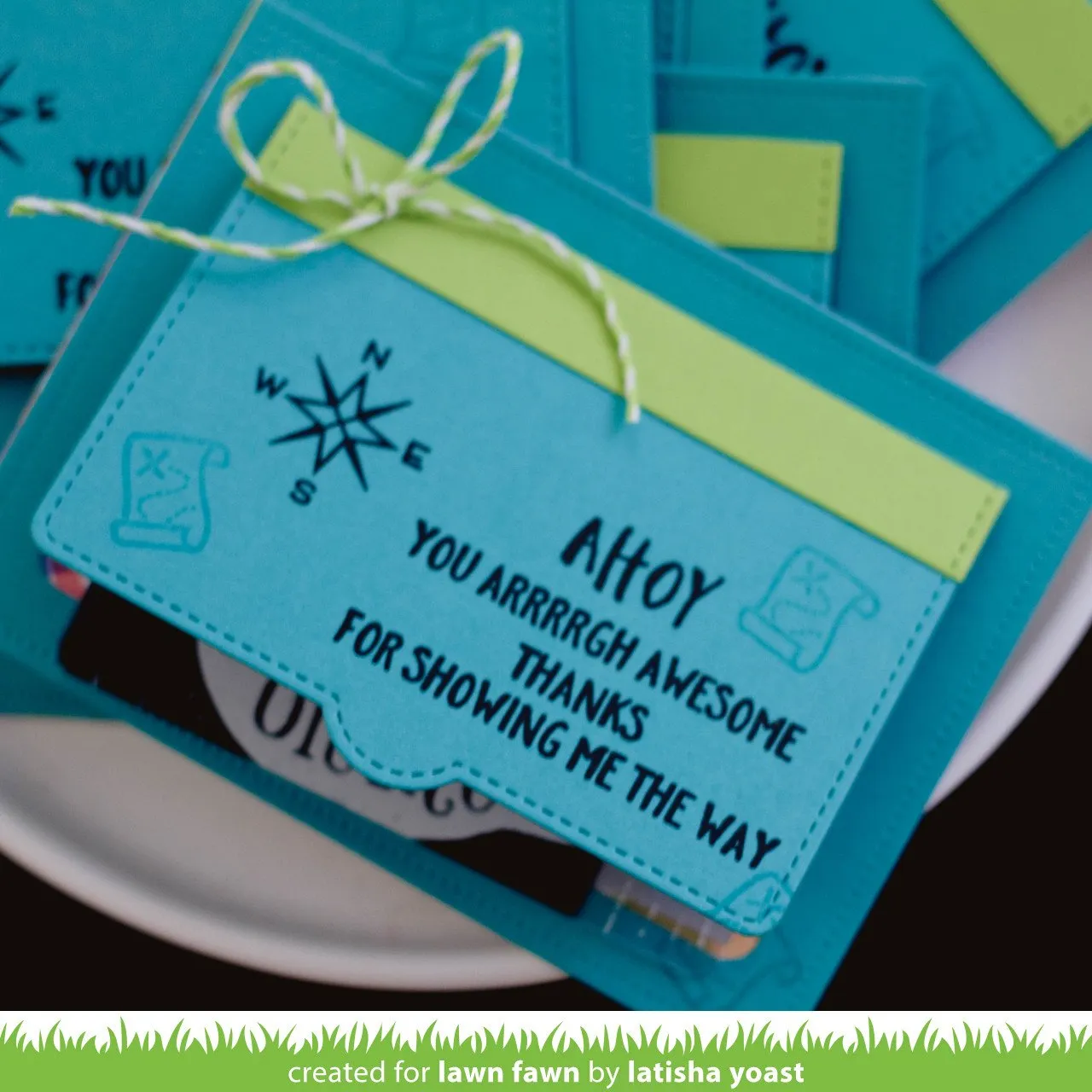 Lawn Fawn Simple Gift Card Slots Stanzschablonen 2-teilig