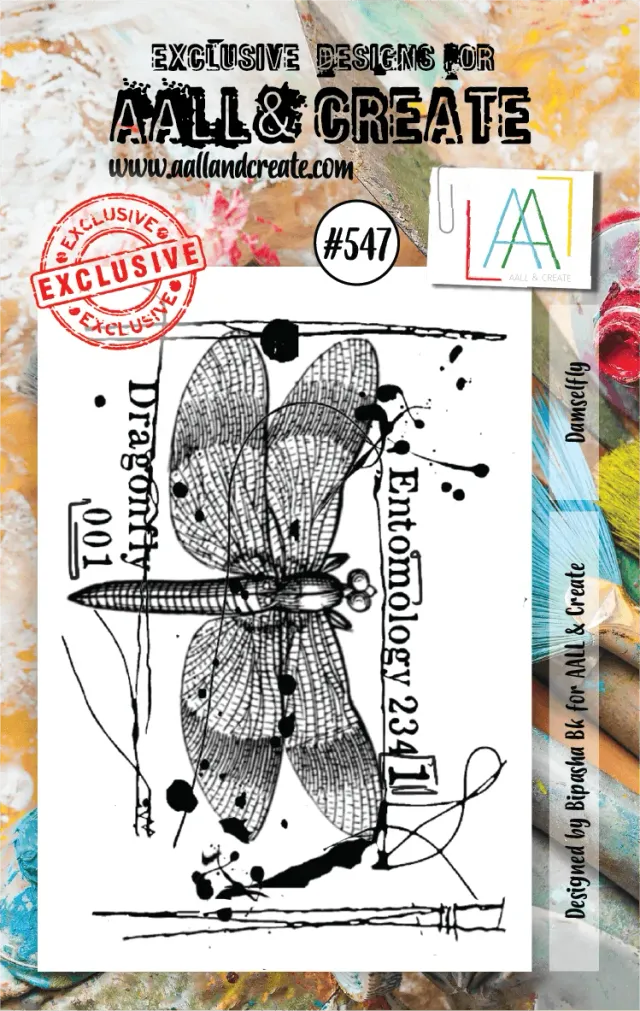 AALL and Create 547 Damselfly Stempelset A7 Libelle