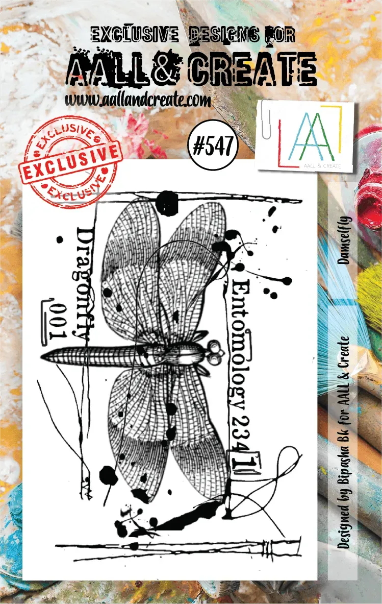 AALL and Create 547 Damselfly Stempelset A7 Libelle