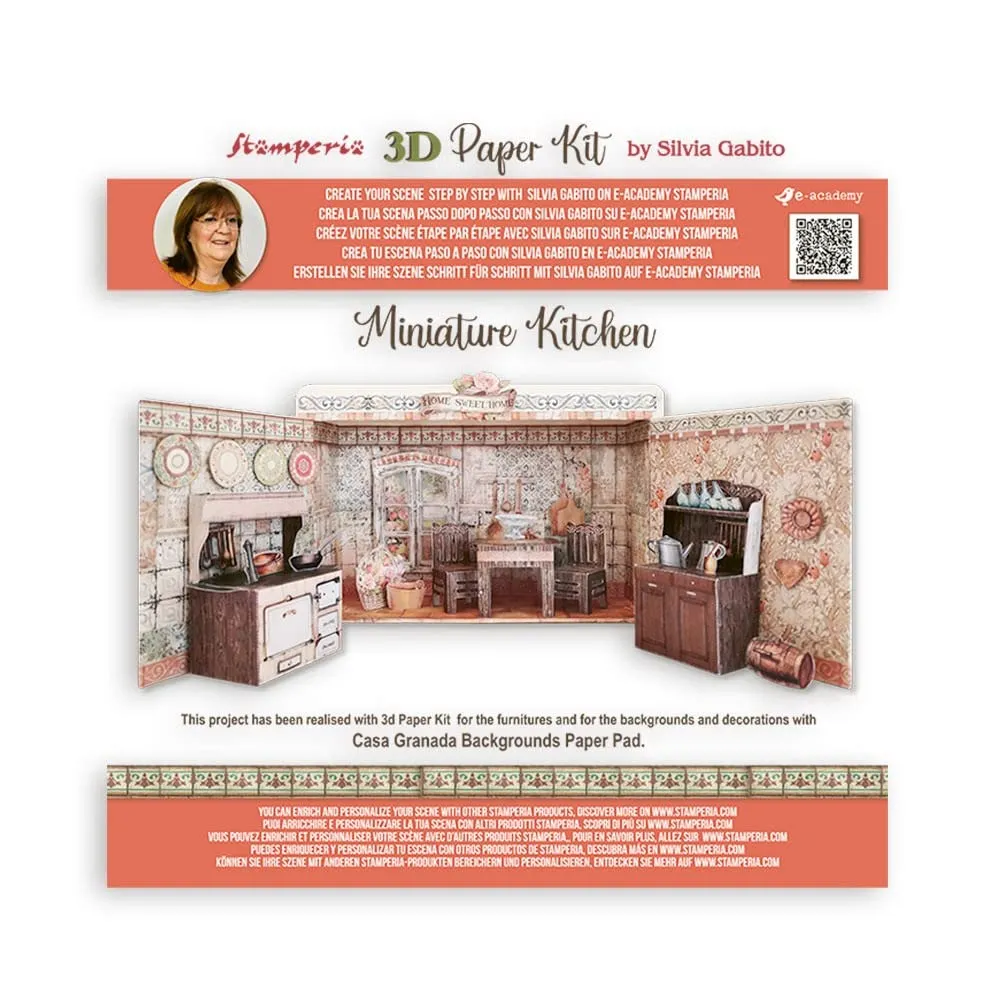 Stamperia Casa Granada 3D Papier Set Bastelbogen