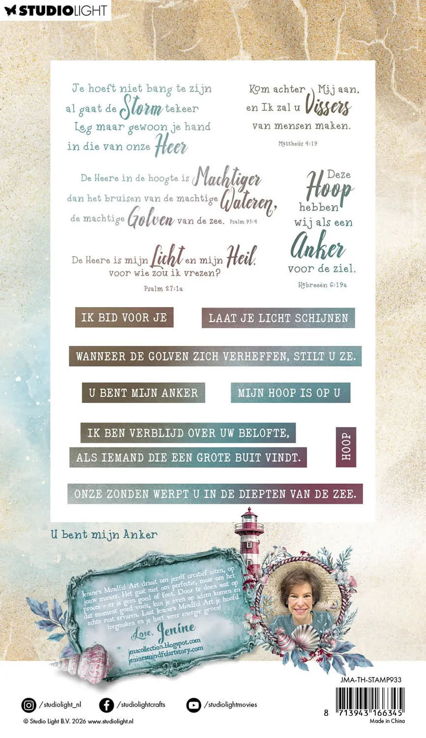 Jenine's Mindful Art Tide of Hope Clear Stamp Anker