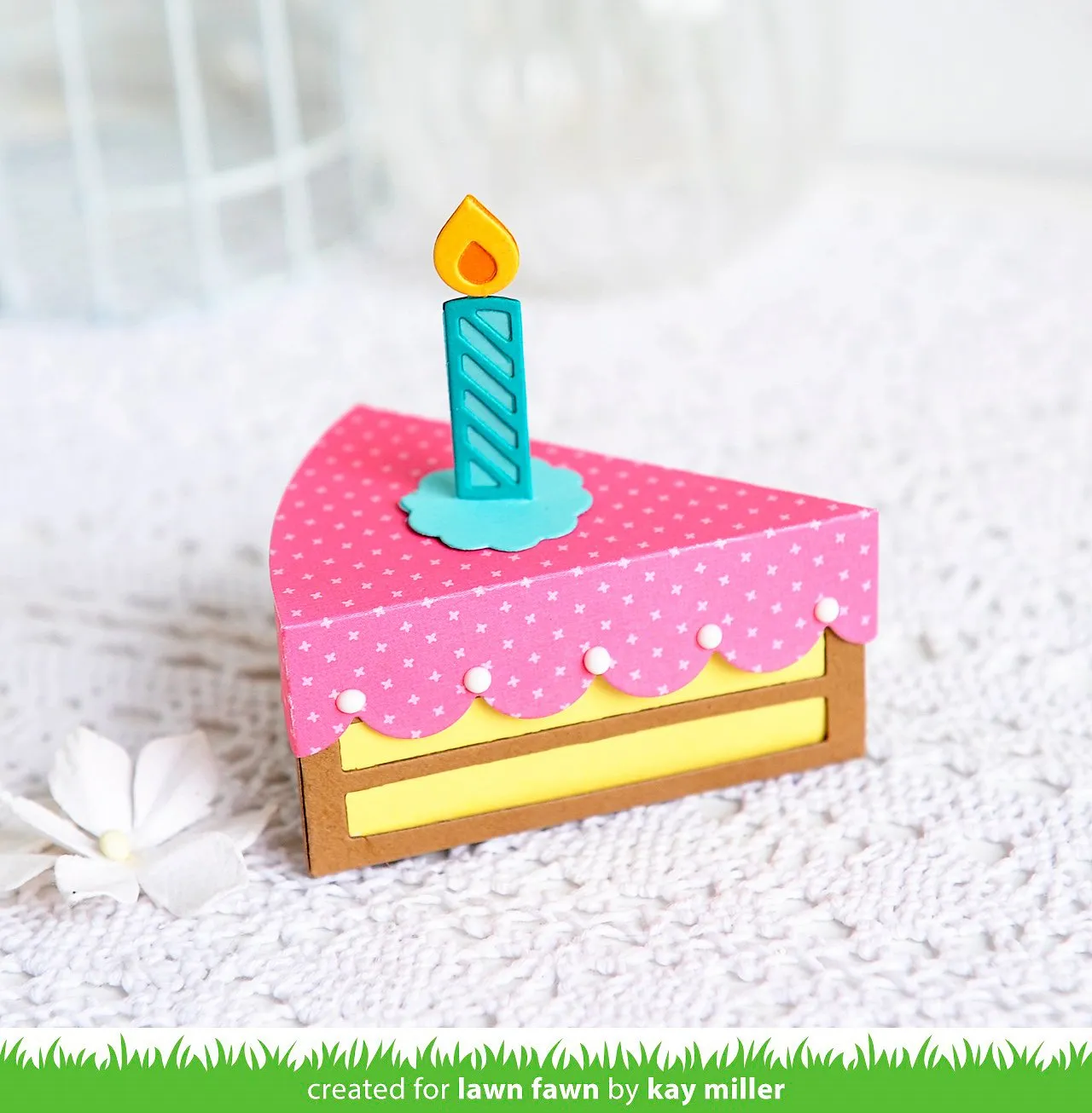 Lawn Fawn Lawn Cuts Cake Slice Box Stanzschablone 8-teilig