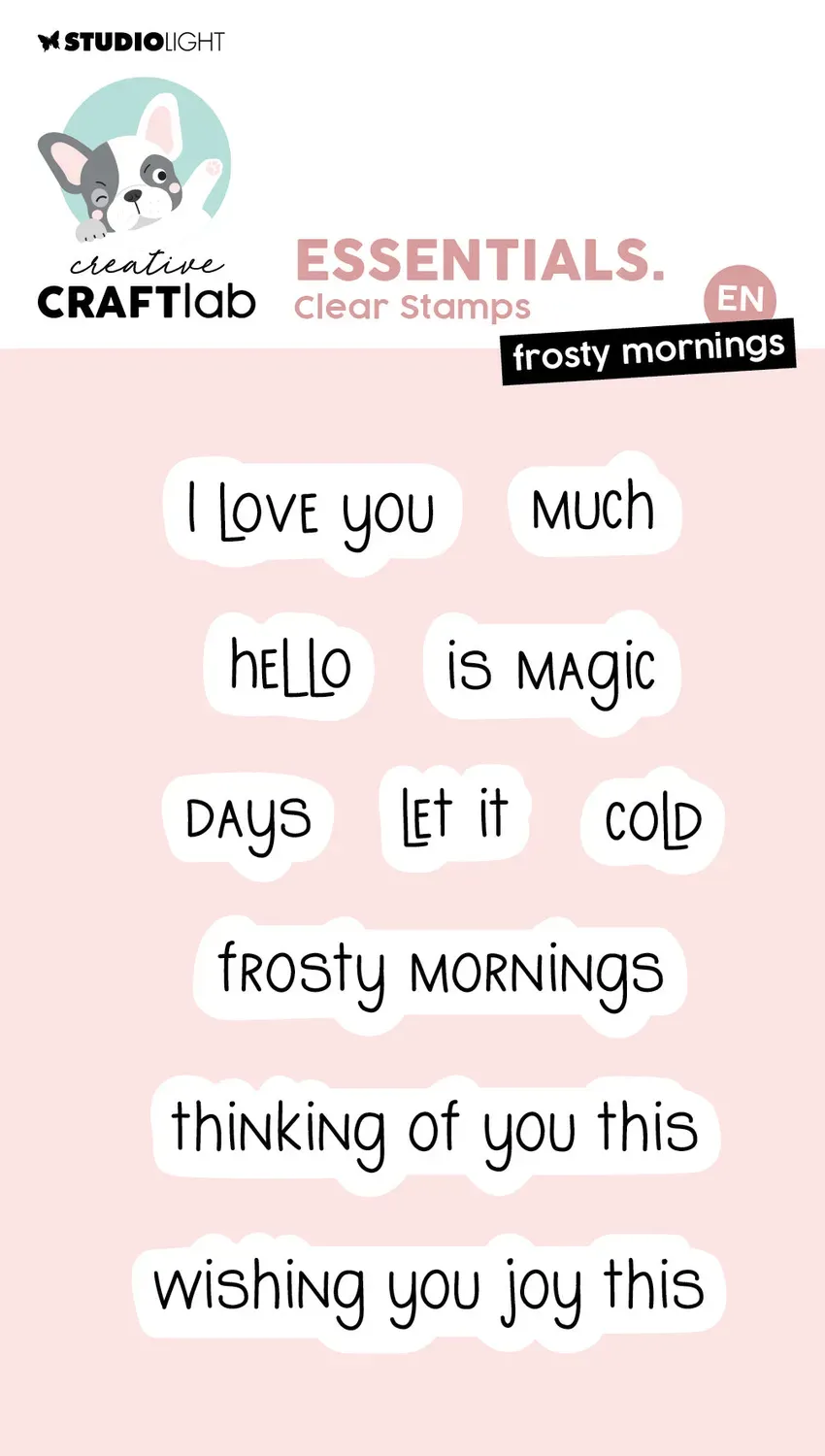 StudioLight Creative Craftlab Frosty Mornings Clear Stamps 93x61 mm