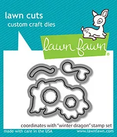 Lawn Fawn Winter Dragon Lawn Cuts Stanzschablone Winterdrache