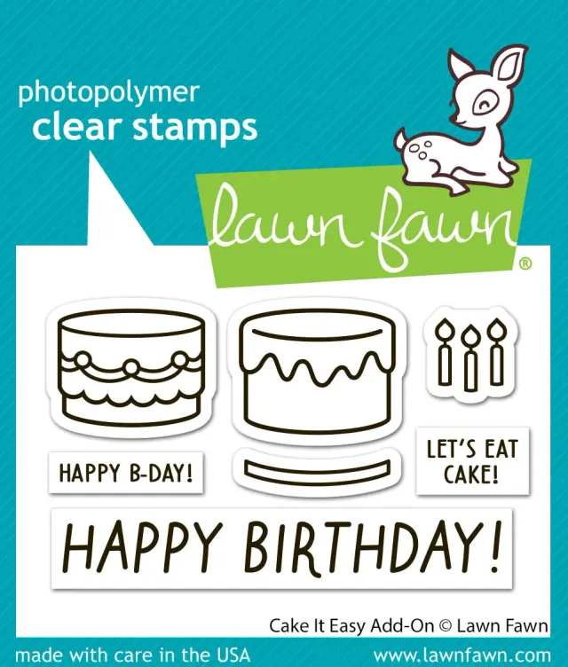 Lawn Fawn Cake It Easy Add-On Clear Stamps Torte