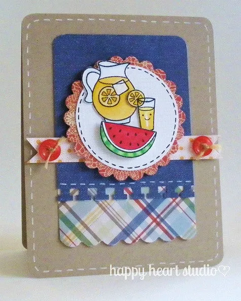 Lawn Fawn Make Lemonade Stempelset Mini Zitrone Sommer