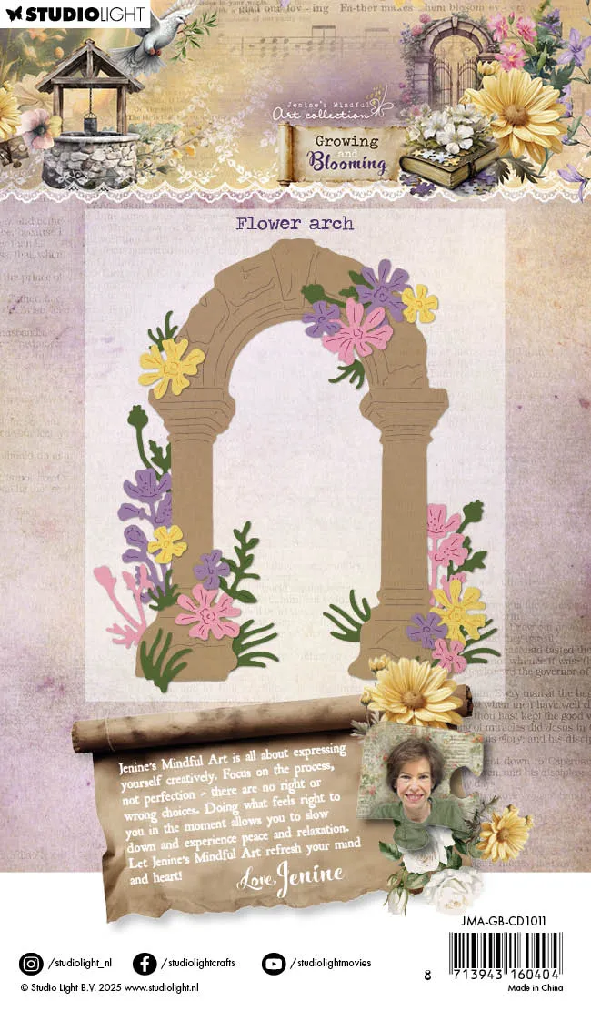 Jenine's Mindful Art Growing Blooming Flower Arch Stanze