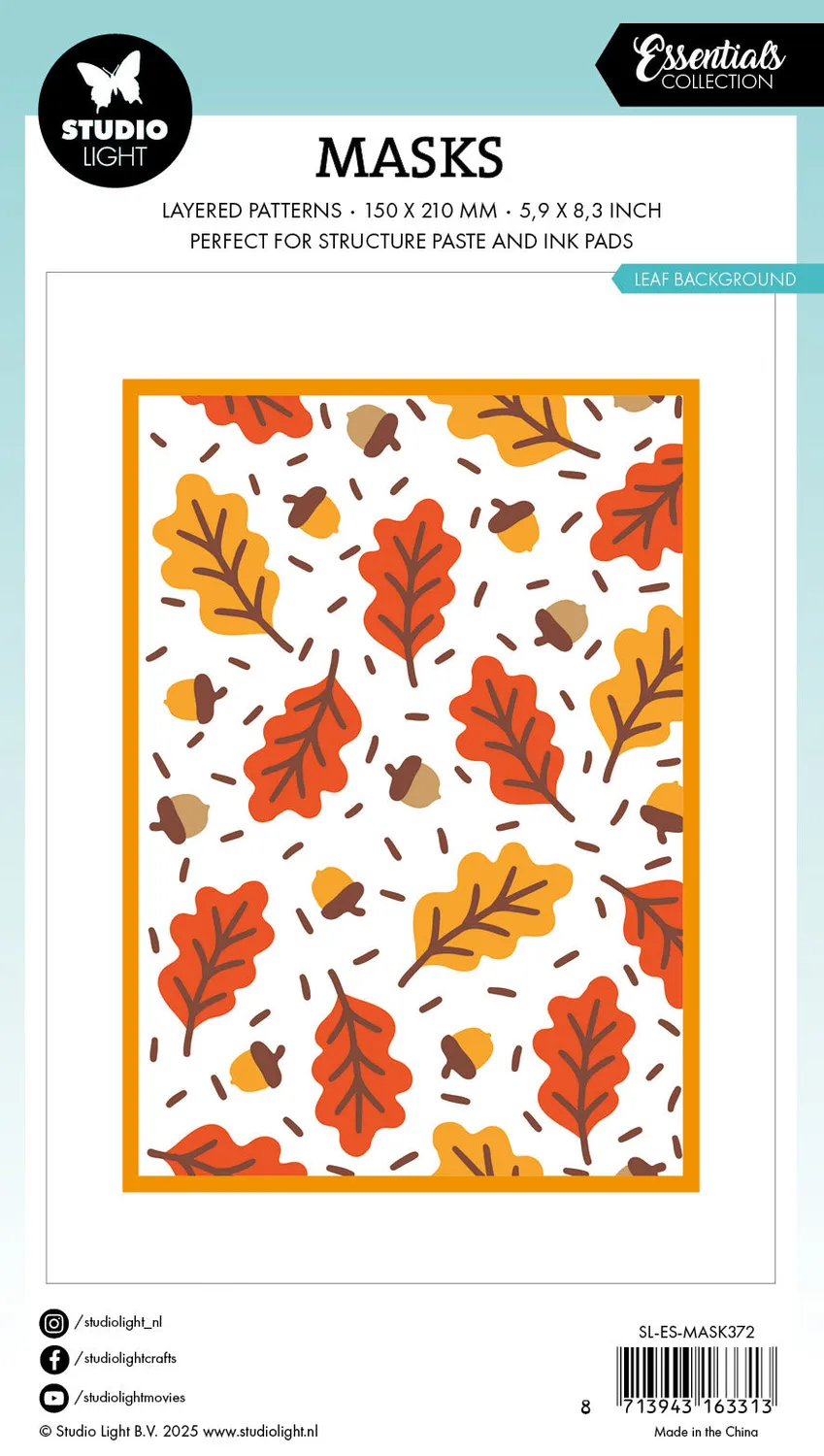 StudioLight Essentials Leaf Background Maske 150x210 mm
