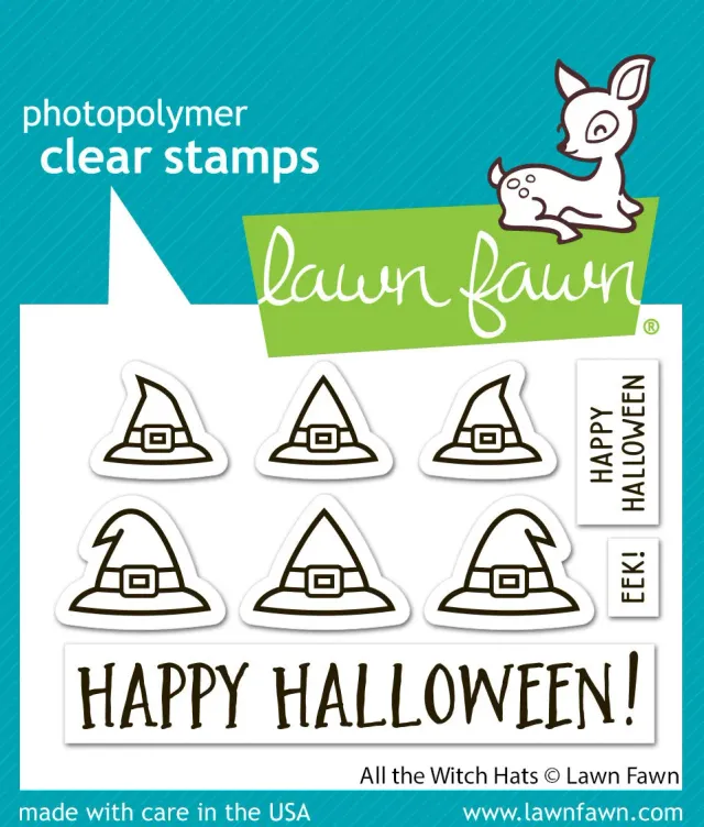 Lawn Fawn All the Witch Hats Stempelset Halloween