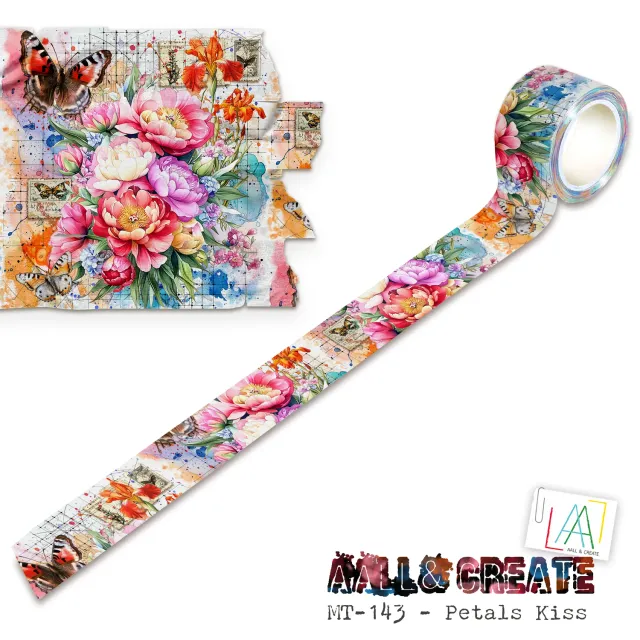 AALL and Create MT-143 Petals Kiss Washi Tape 25mmx10m