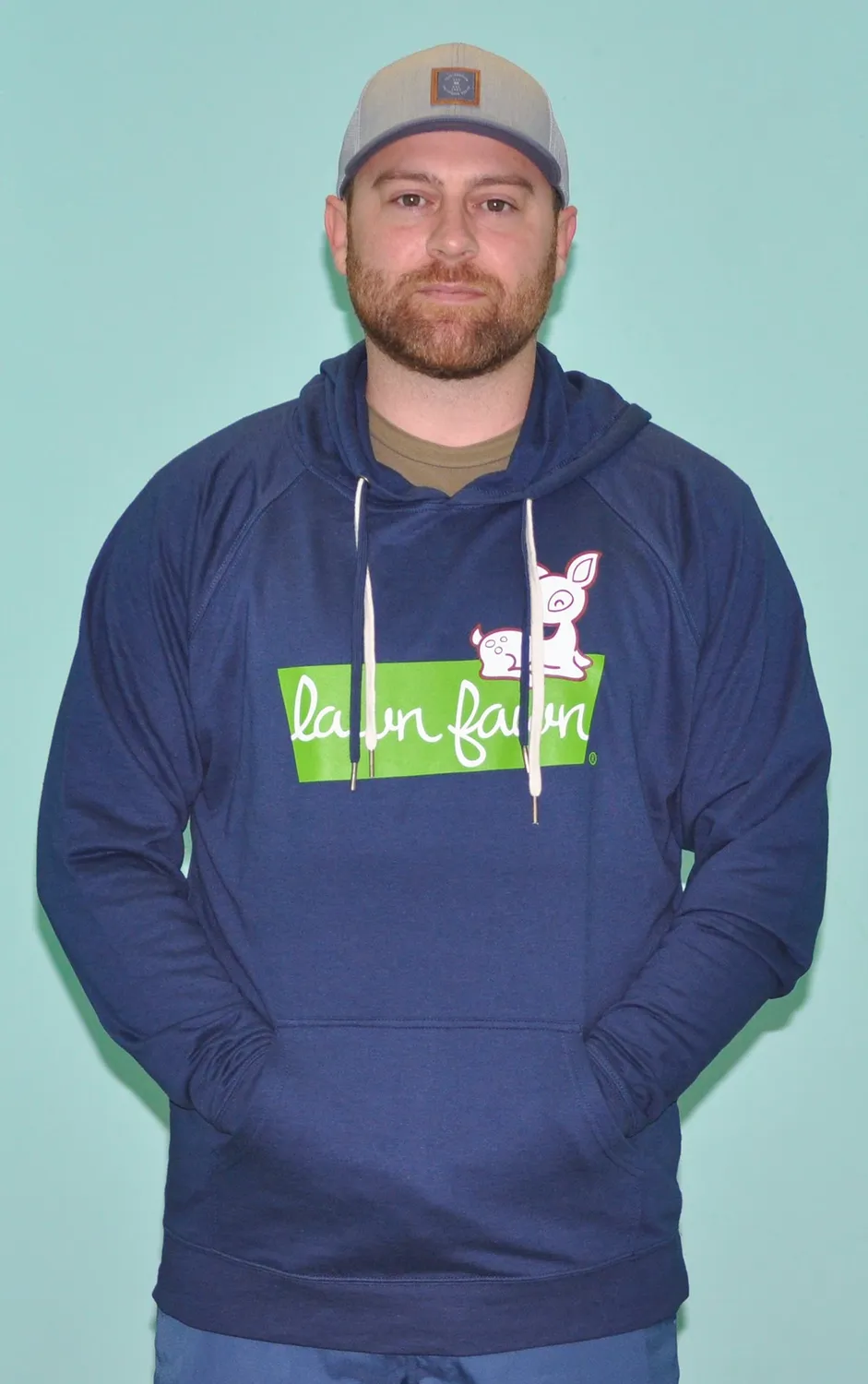 Lawn Fawn Pullover Hoodie Unisex Indigo 2XL Baumwolle