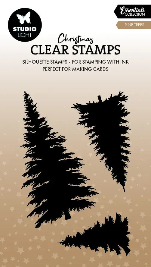 StudioLight Essentials Clear Stamps Tannenbäume Silikonstempel