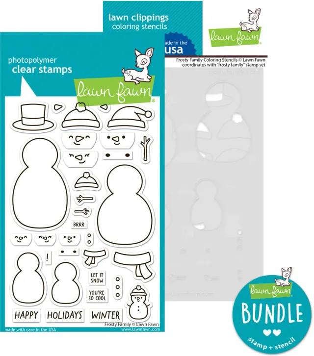 Lawn Fawn Frosty Family Stempelset Bundle Winter