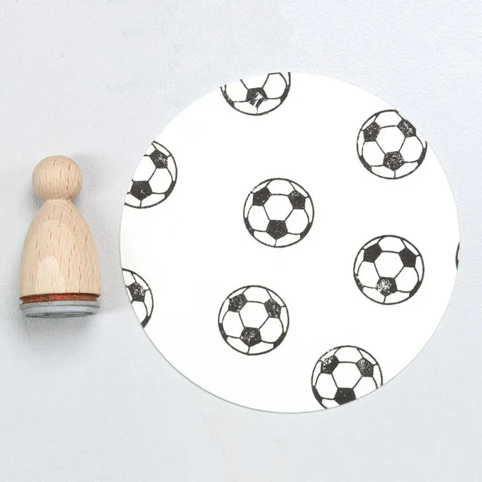 Perlenfischer Football Stempel 16 x 16 mm