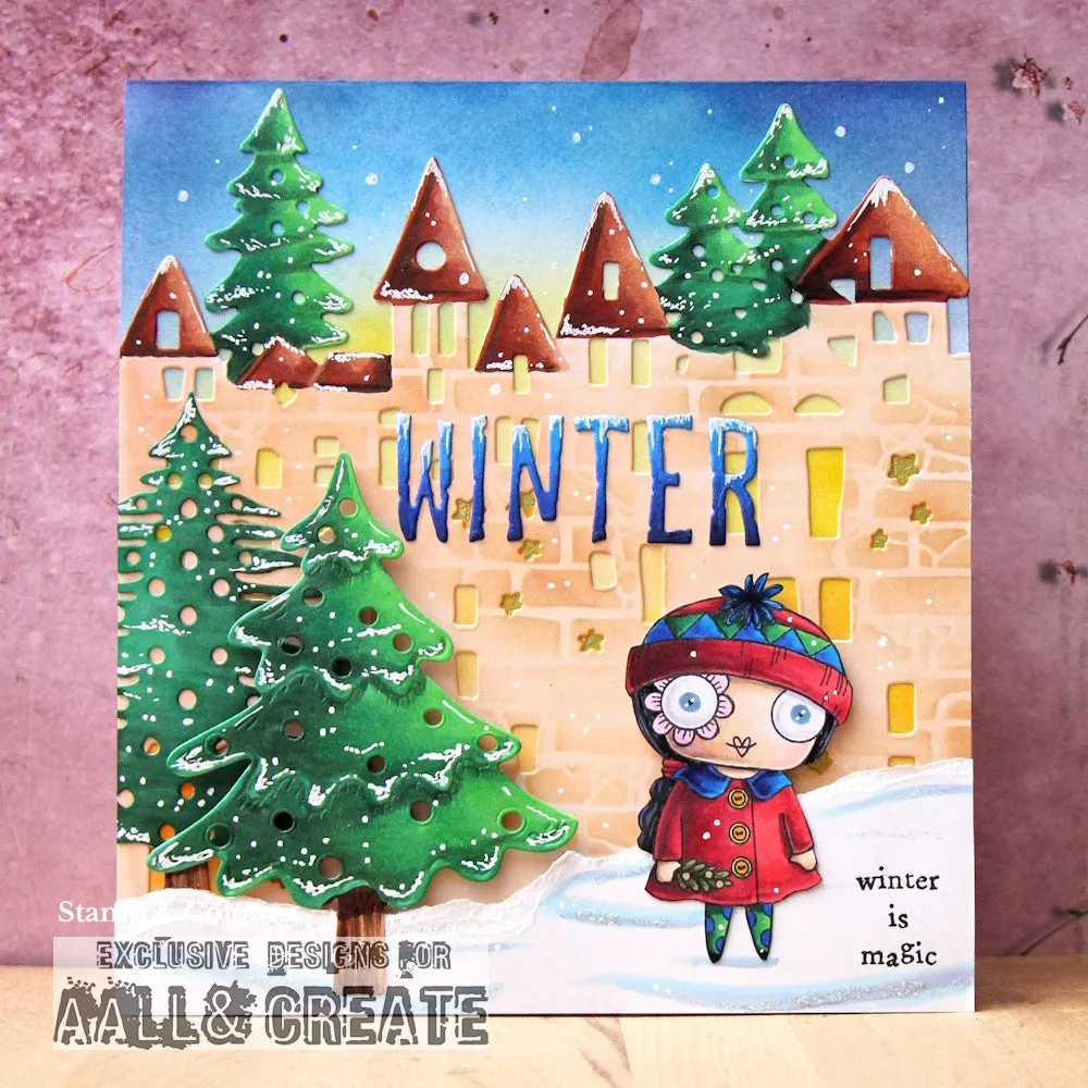 AALL and Create Jolly Snowland Stanzschablonen Bundle 3er