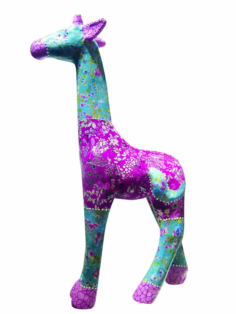 décopatch LA102O Giraffe Pappmaché 56 cm zum Verzieren