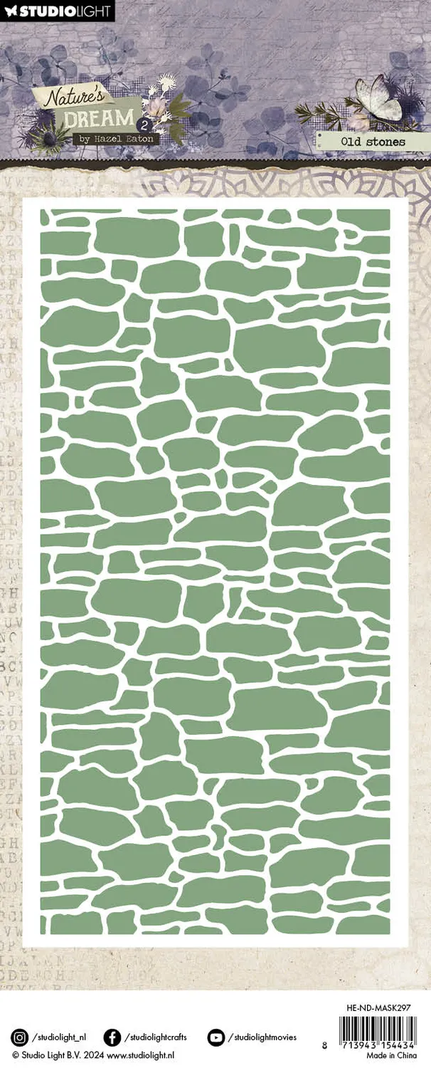 StudioLight Hazel Eaton Nature's Dream 2 Maske Old Stones Steinmuster