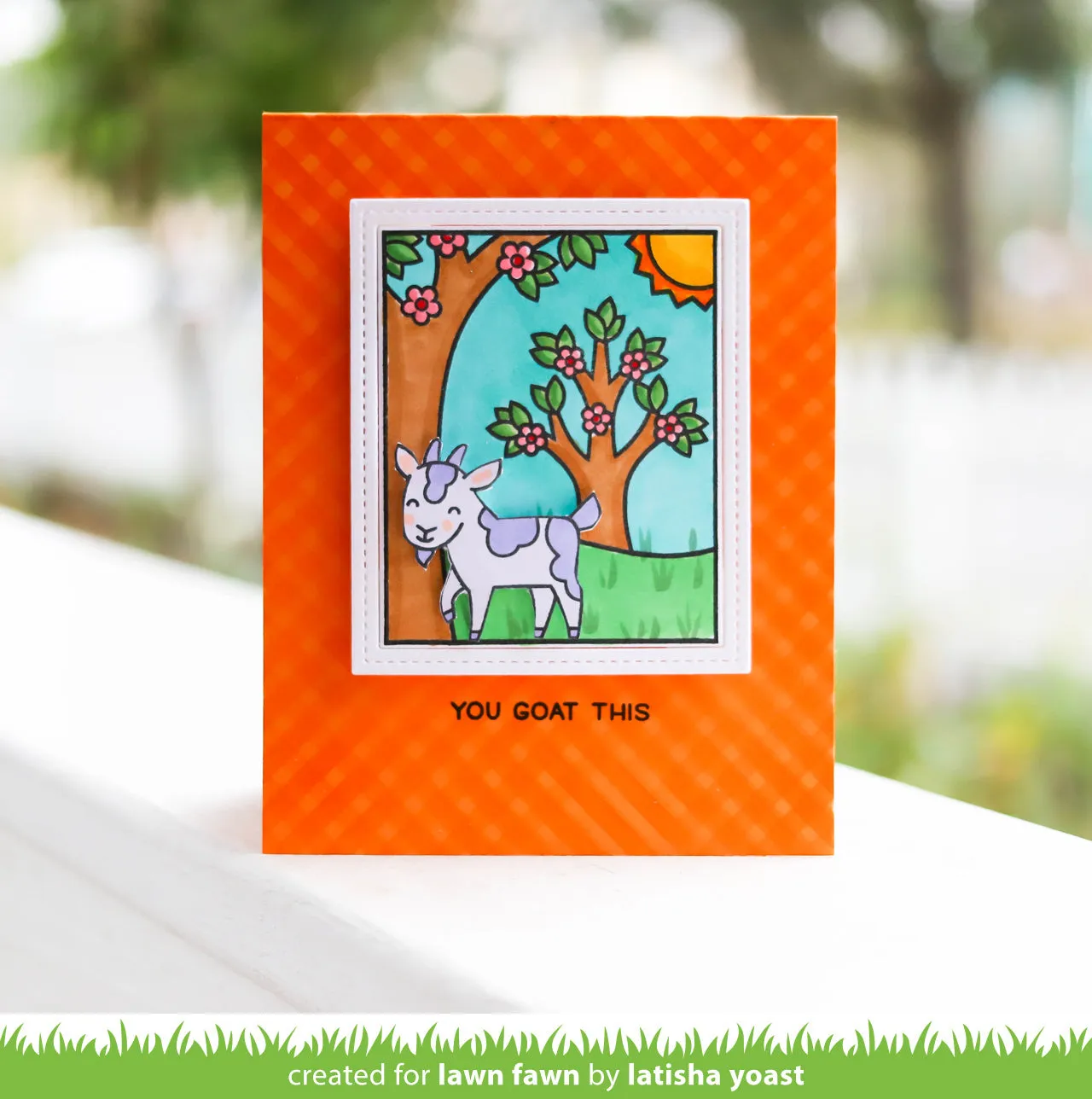 Lawn Fawn Window Scene Spring Clear Stamps Ostern