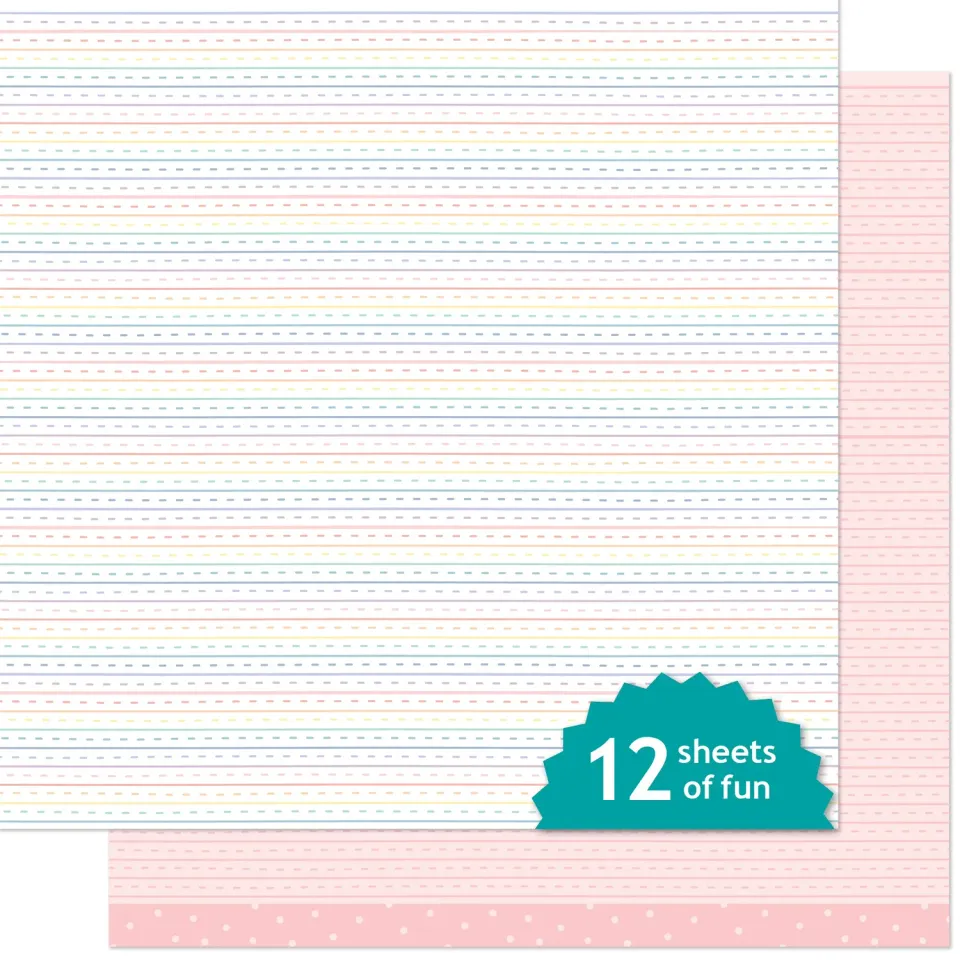 Lawn Fawn Thumbelina Designpapier 12x12 12 Bogen Pastell