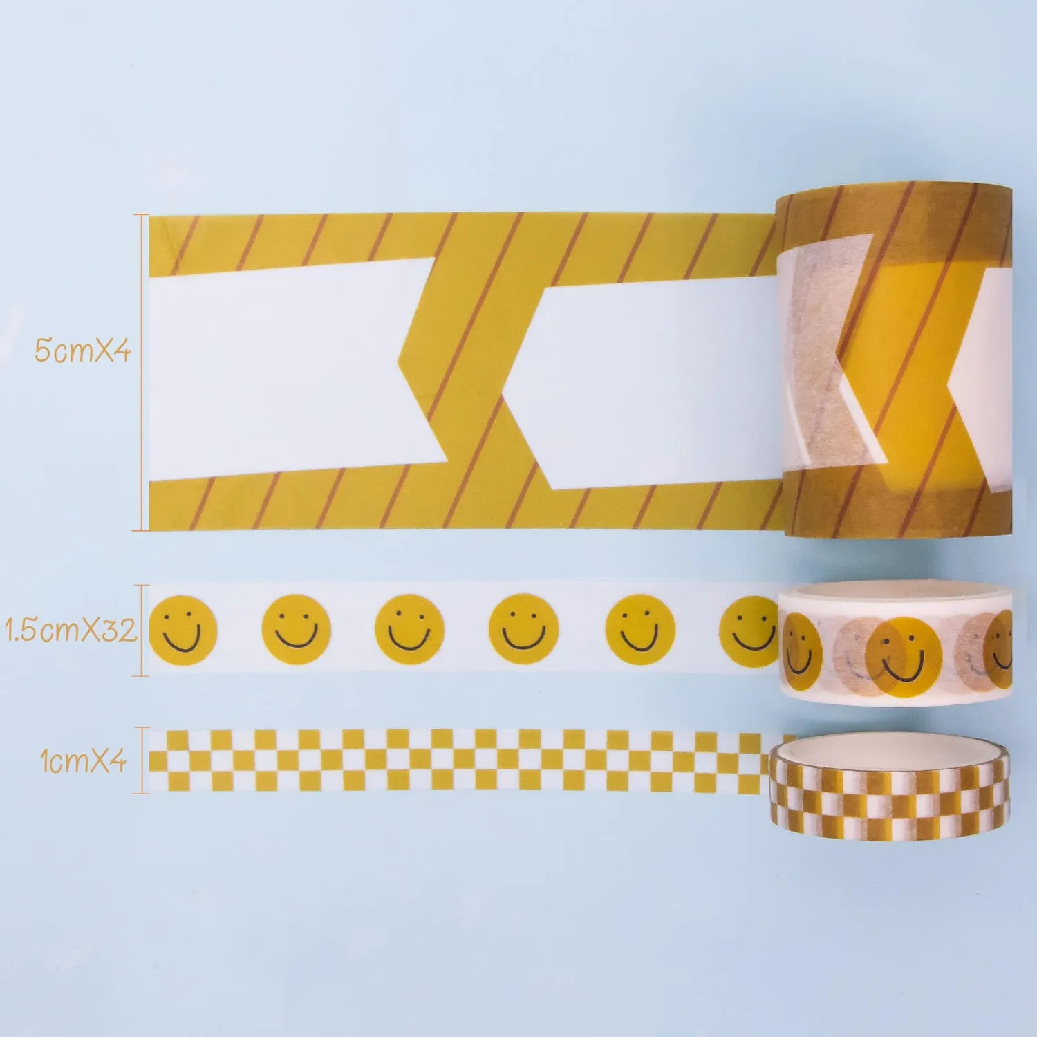 Ieebee Sticky Note Washi Tape Set 36 Rollen beschriftbar