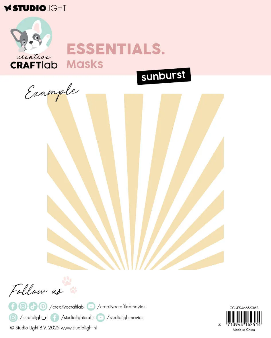StudioLight Creative Craftlab Maske Sunburst 150x150 mm