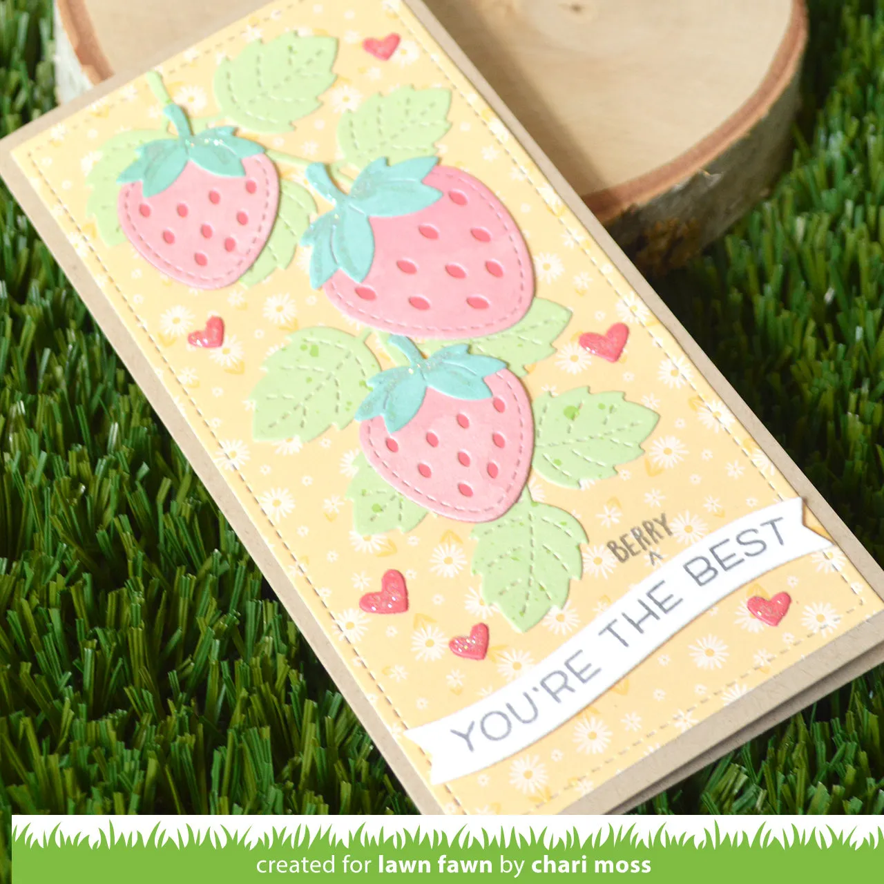Lawn Fawn Strawberry Patch Stanzschablonen LF2810