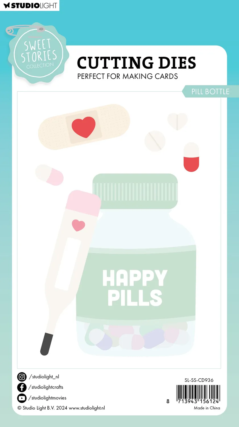 StudioLight Sweet Stories Stanzschablone Pill Bottle Gute Besserung