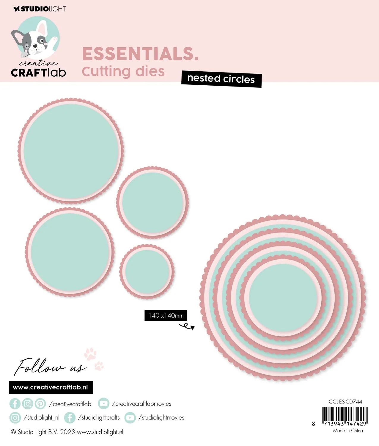 Creative Craftlab Essentials Stanzschablone Nested Circles