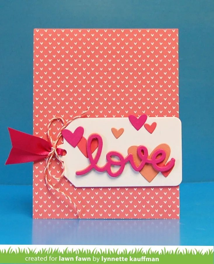 Lawn Fawn Scripty Love Schriftzug-Stanze Hochzeit