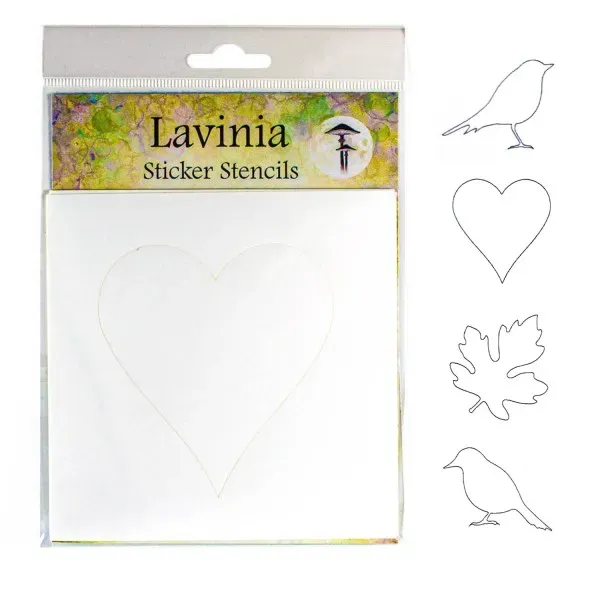 Lavinia-Stamps Sticker Stencils Klebeschablonen 4er Set