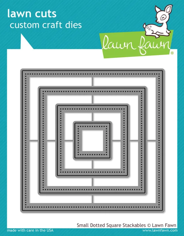 Lawn Fawn Small Dotted Square Stackables Stanzen 4-teilig