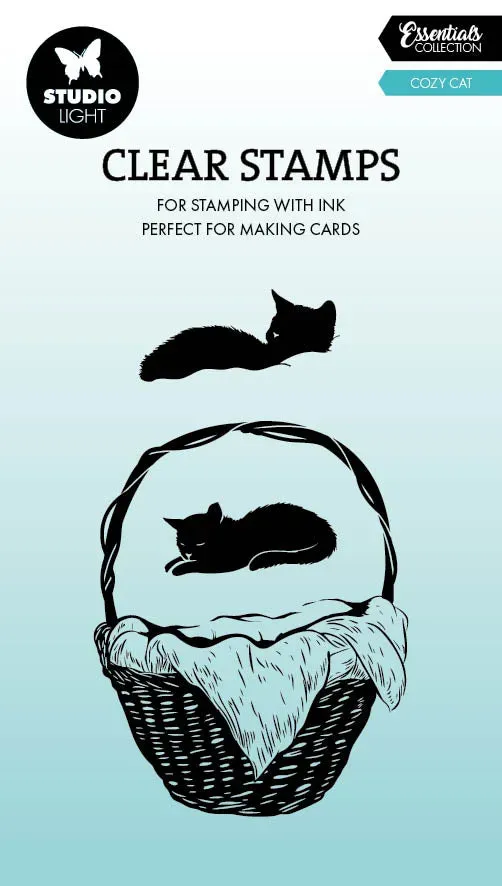 StudioLight Essentials Cozy Cat Clear Stamps Katze