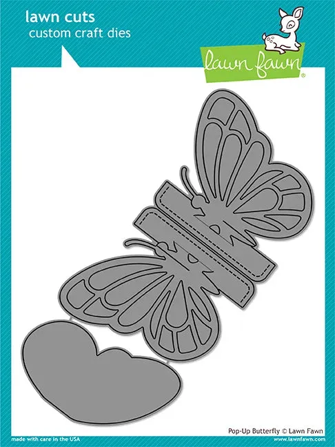 Lawn Fawn Pop-Up Butterfly LF1914 Stanzschablone interaktiv