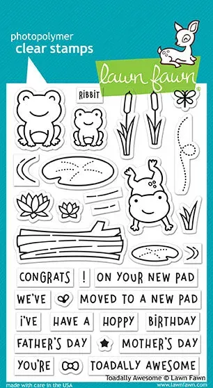 Lawn Fawn Toadally Awesome Clear Stamps Frosch