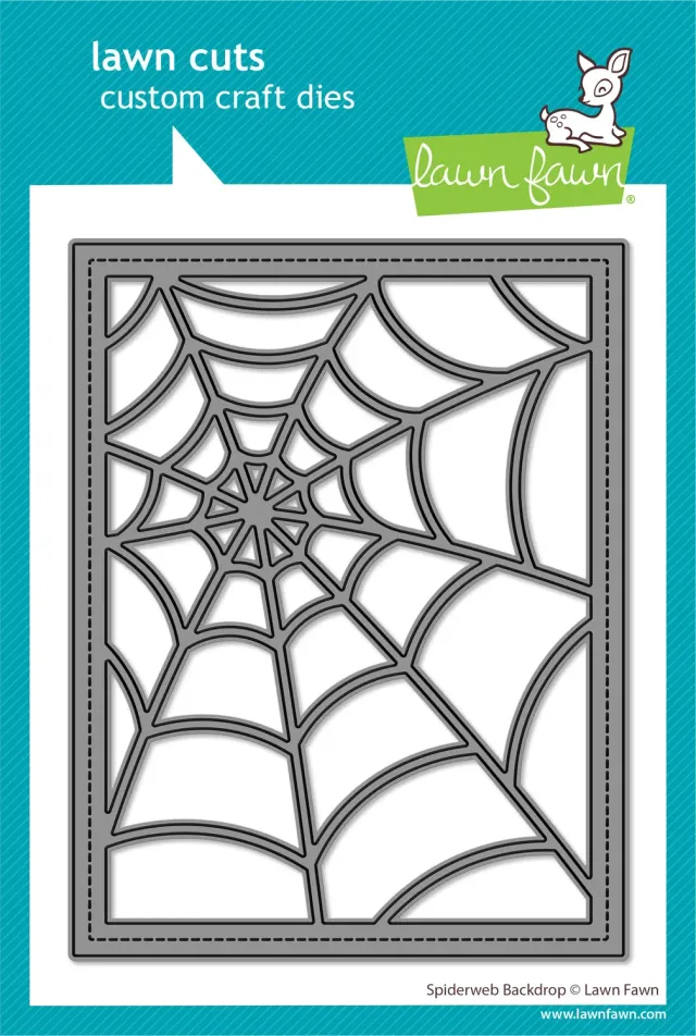 Lawn Fawn Lawn Cuts Spiderweb Backdrop Stanzschablone Halloween