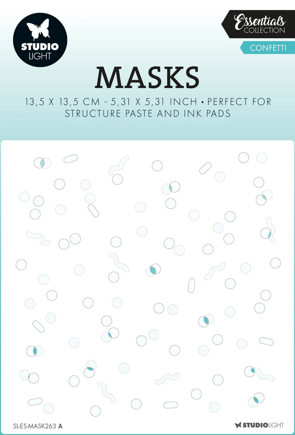 Studio Light Essentials Confetti Maske Schablone 13,5 cm