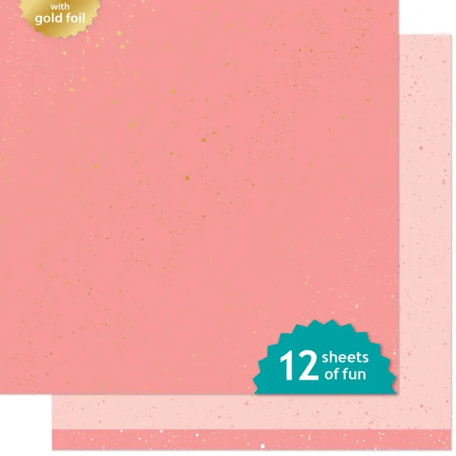Lawn Fawn Gnome 12x12 Designpapier Goldfolie 12 Bogen