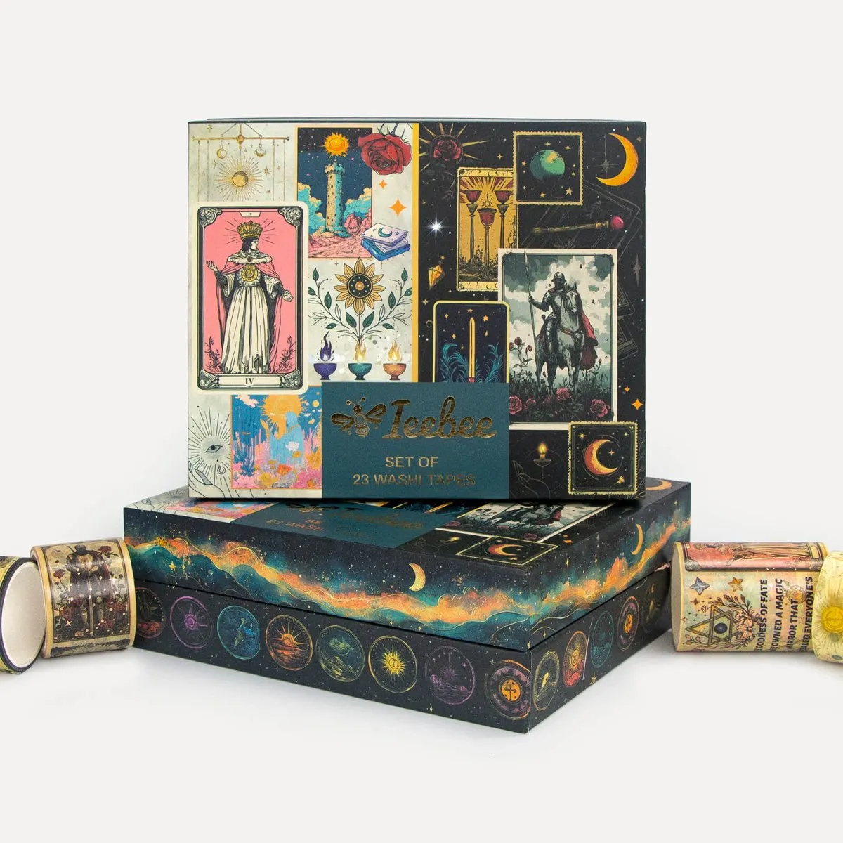 Ieebee Gold Foil Tarot Washi Tape 23 Rollen