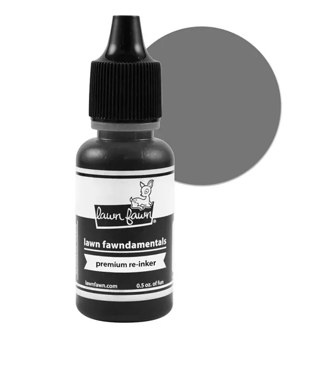 Lawn Fawn River Rock Premium Nachfülltinte Grau 0,5 oz