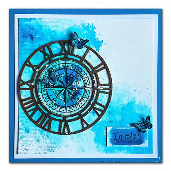 Lavinia Stamps Steampunk Script Stempel Photopolymer