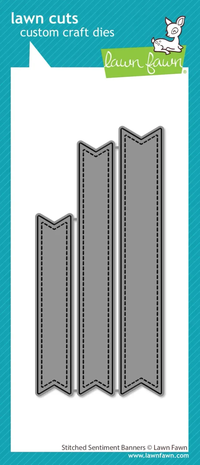 Lawn Fawn Stitched Sentiment Banners Stanze LF3442