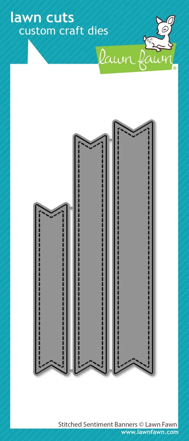 Lawn Fawn Stitched Sentiment Banners Stanze LF3442