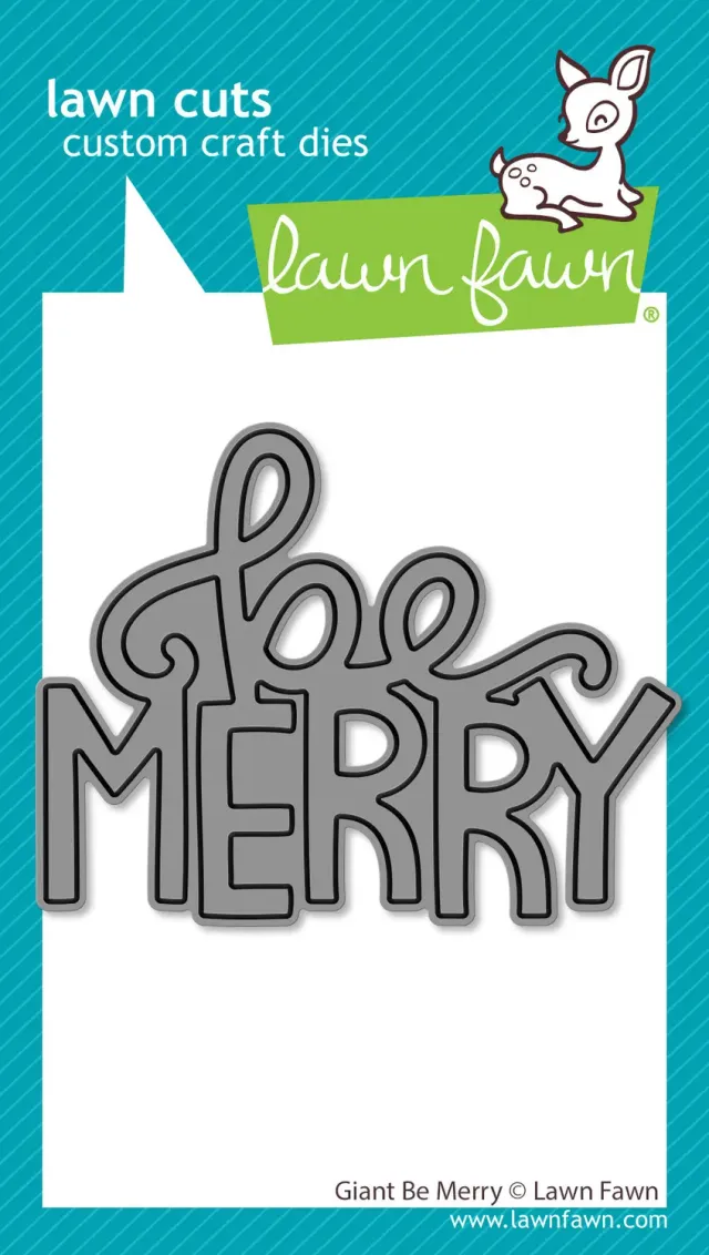 Lawn Fawn Lawn Cuts Giant Be Merry Stanzschablone Weihnachten