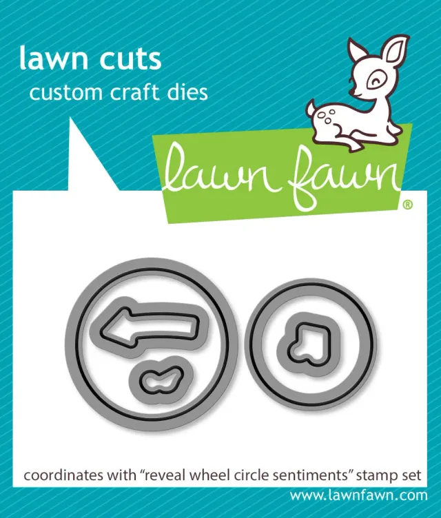 Lawn Fawn Lawn Cuts Reveal Wheel Circle Sentiments Stanze