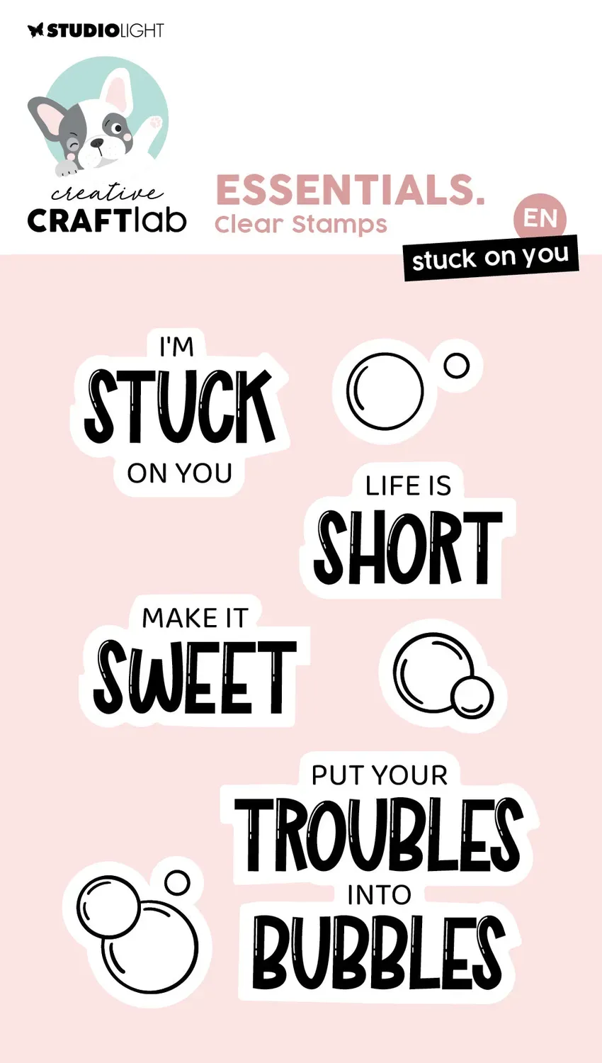 Creative Craftlab Essentials Stuck on You Clear Stamp