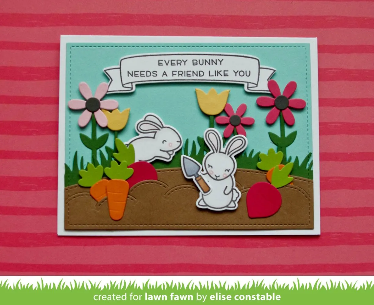 Lawn Fawn Lawn Cuts Little Flowers Stanze Blumentopf