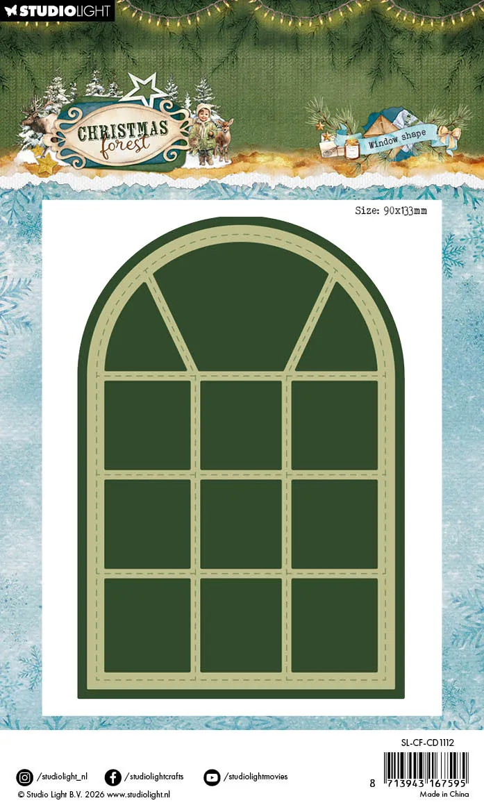 Studio Light Christmas Forest Stanzschablone Window Shape