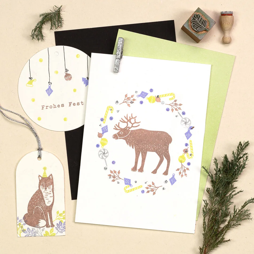 Perlenfischer Weihnachtskugel Mini Stempel 9x7mm
