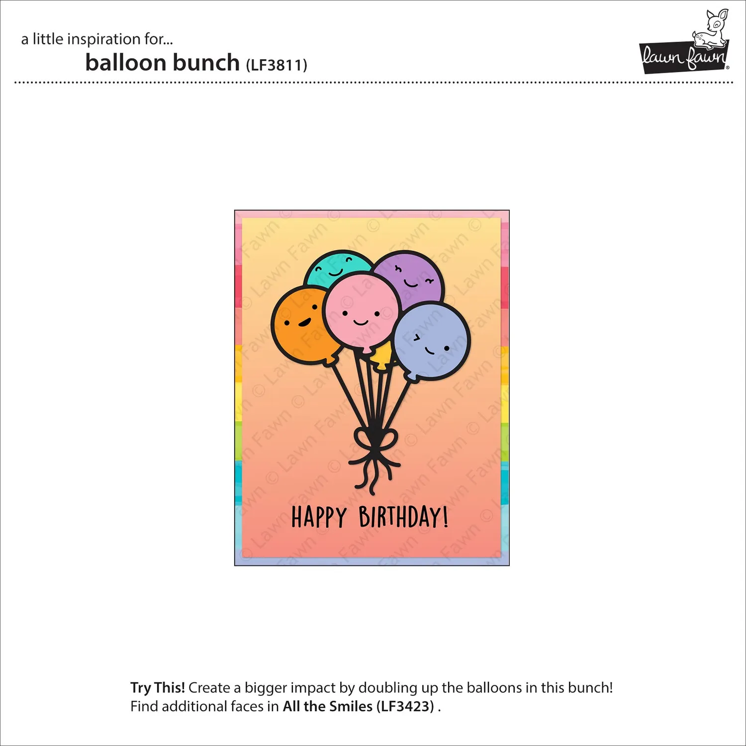 Lawn Fawn Balloon Bunch Stanzen Luftballons